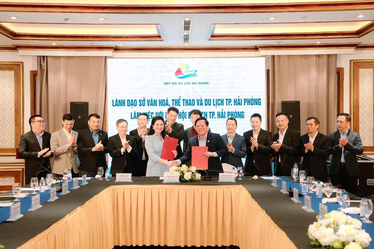 Hiệp hội Du lịch và Sở VHTTDL Hải Phòng Ký Kết Biên Bản Ghi Nhớ Hợp Tác Phát Triển Du Lịch Giai Đoạn 2025-2027